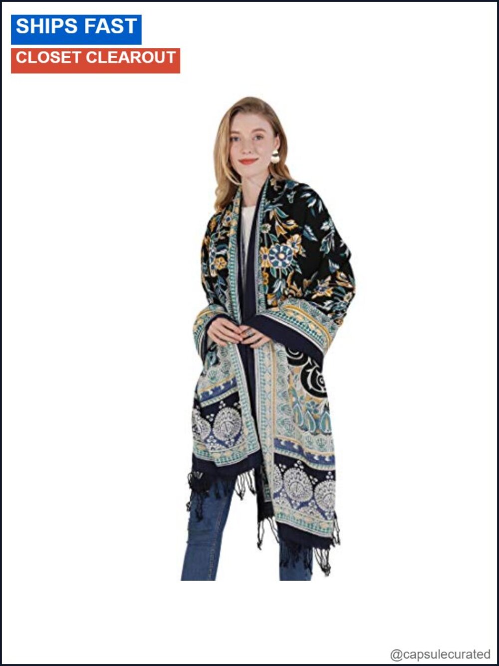 100% Merino Wool Oversized Pashmina Shawl Wraps for Women